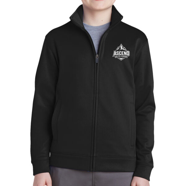 Classic Logo - Youth Sport Wick ® Fleece Full Zip Jacket Thumbnail